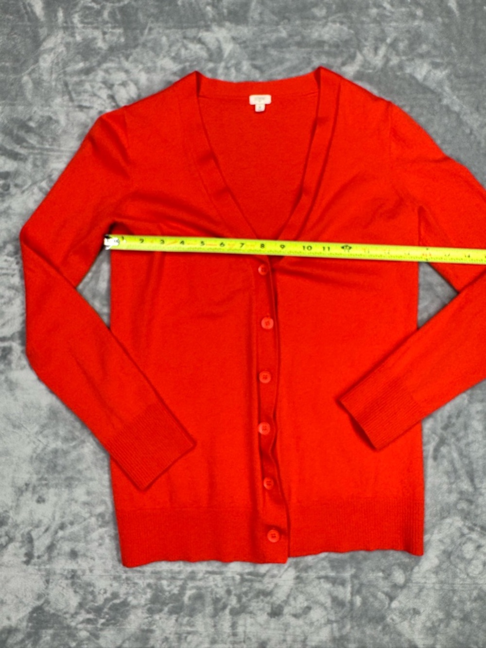 J. Crew 100% Merino Wool Red Women's Cardigan - Picture 9 of 9